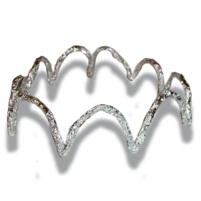 couronne argent en papier d'alluminium