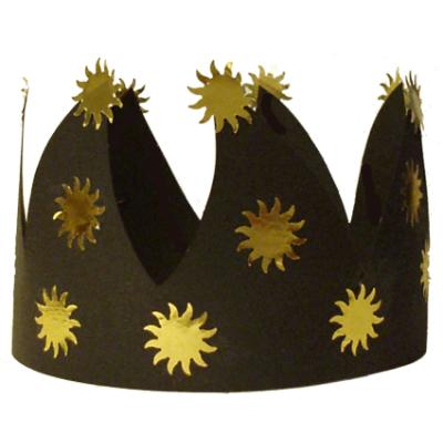 Couronne or et noire