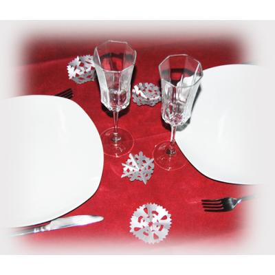 flocons pour décorer la table