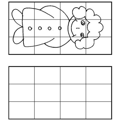 dessin à cases enfant à imprimer