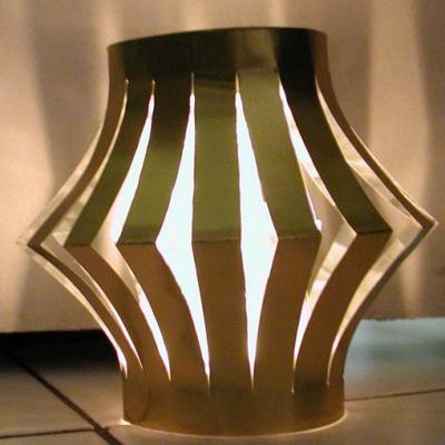 lampions de Noël doré