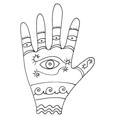 coloriages de la main à imprimer