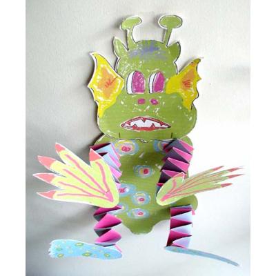 Monstre vert d' halloween