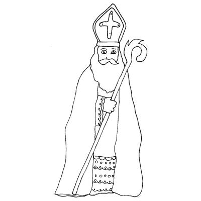 Coloriage de saint nicolas