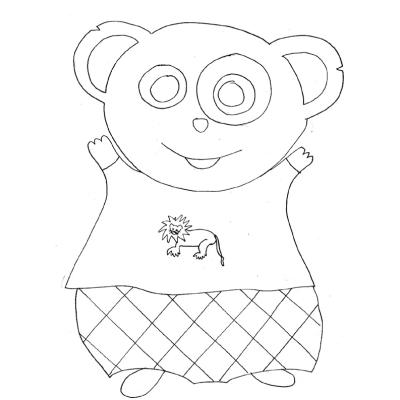 coloriages de pandas pour l'éveil de bébé