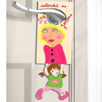 Plaque de porte enfant : fille ou garçon