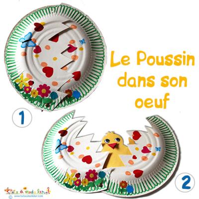 Le poussin dans son oeuf animé