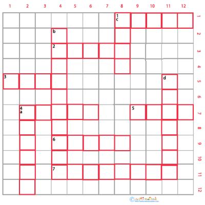 Imprimer une grille de mots croisés cycle 3 animaux grille 2
