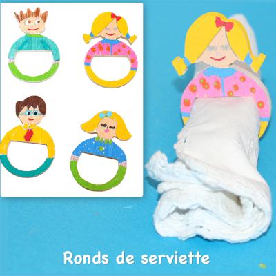 Ronds de serviette pour la famille