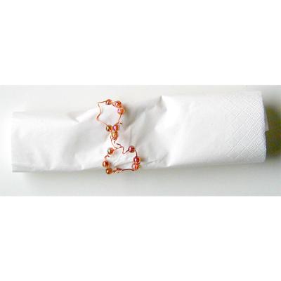 rond de serviette réalisé avec des perles