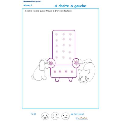 Imprimer l'exercice 1 droite-gauche - niveau 2 