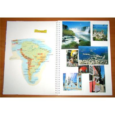 Faire et remplir un cahier de découverte des pays