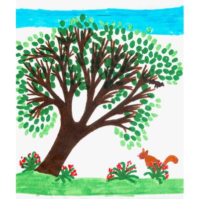 Collage d'un arbre