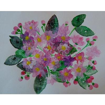 Peinture de fleur de cerisier du japon