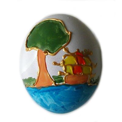 Oeuf de Pâque dé en cloisonné chinois