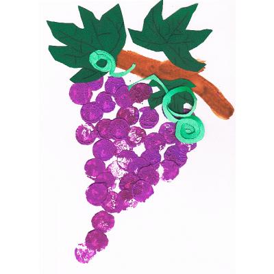 Grappe de raisin d'automne r&eacute;alis&eacute;e au bouchon
