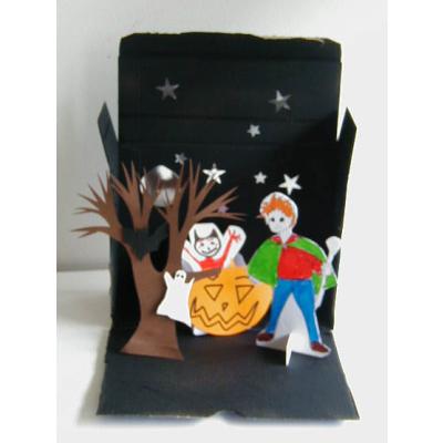 décors illustrant la légende d'halloween