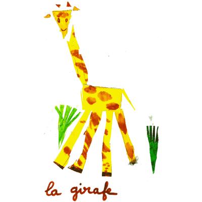 Collage girafe