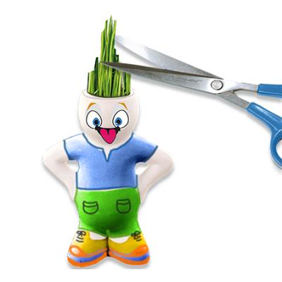 la coiffure de la figurine :