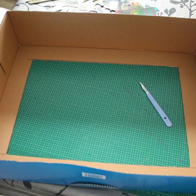 Découper un grand carton