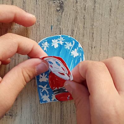 Coller le père Noël sur le fond