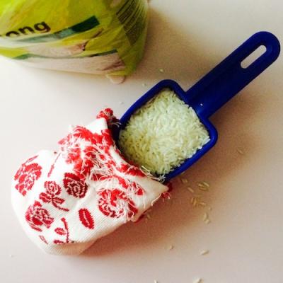 Remplir de riz :