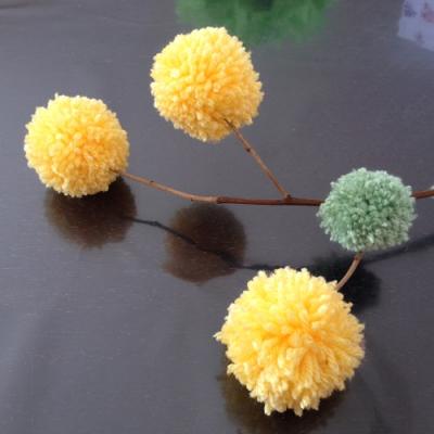 Le bouquet de fleurs pompons