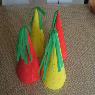 Des petits chapeaux fruits