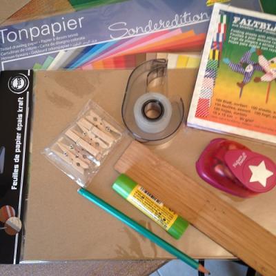 Matériel pour fabriquer vos pochettes :