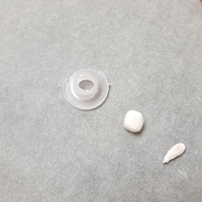 Préparer un morceau de pâte Fimo blanche