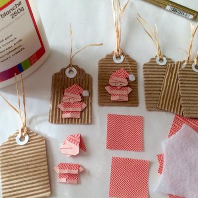 Père Noël en origami