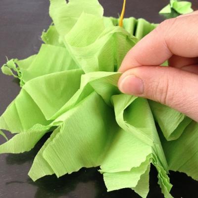 La fleur géante en pompon crépon