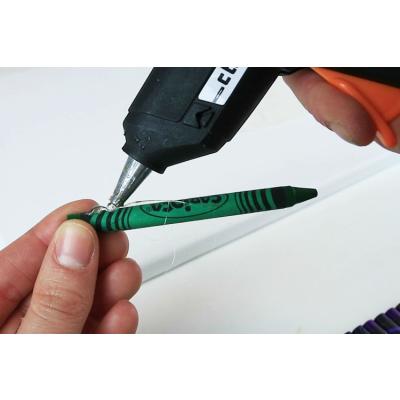 Coller les crayons :