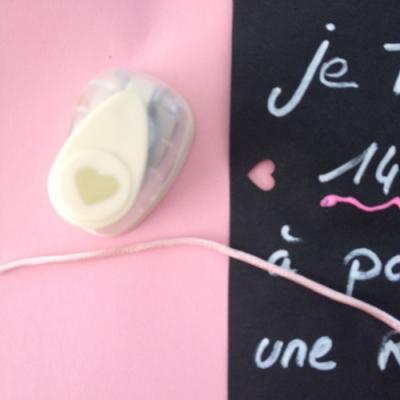 Ecrire le message de votre choix et perforer