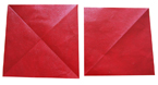 carrés de papier