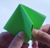 plier en losange