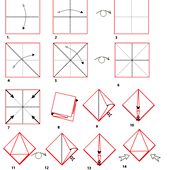 croquis pliage 1Ã¨re partie du noeud