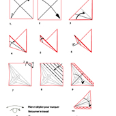 croquis pliage feuille