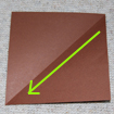 plier sur l'autre diagonale