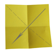 pliage en diagonale