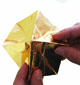 plier le long des diagonales