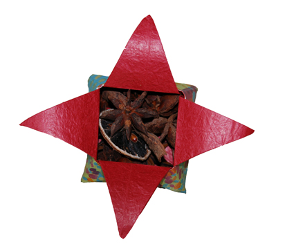 Panier senteur en pliage origami