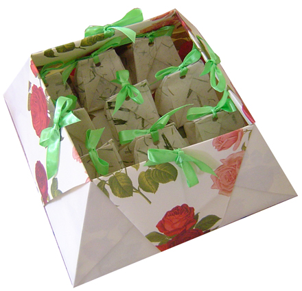 Boite panier à dragées en origami