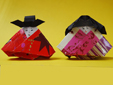 couple impérial Hinamatsurien papier