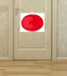 Coller la tomate sur la porte
