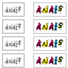 feuilles d'étiquettes anaïs