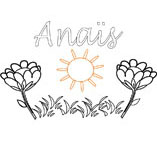 coloriage fleuri anais
