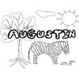 coloriage augustin savane