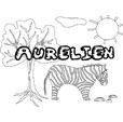 coloriage Aurelien savane