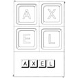 axel en lettres